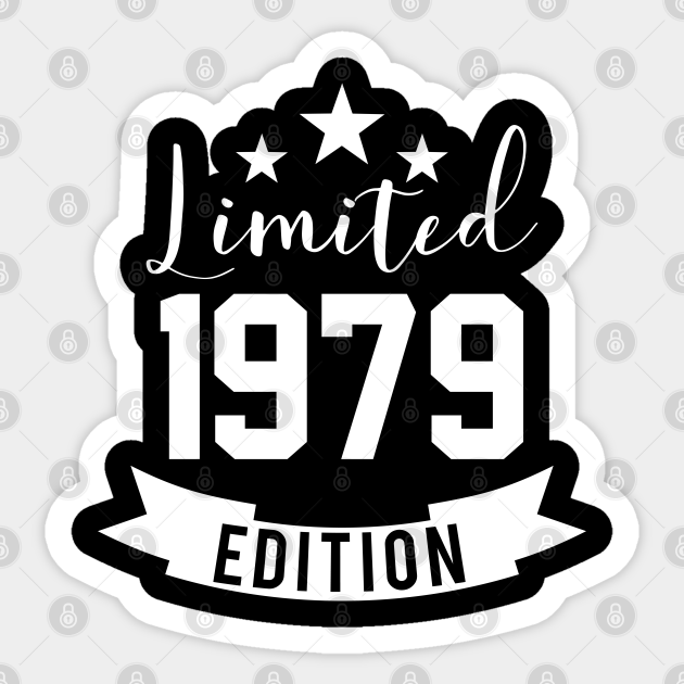 limited edition 1979 Geburtstag Geburtstag Sticker TeePublic